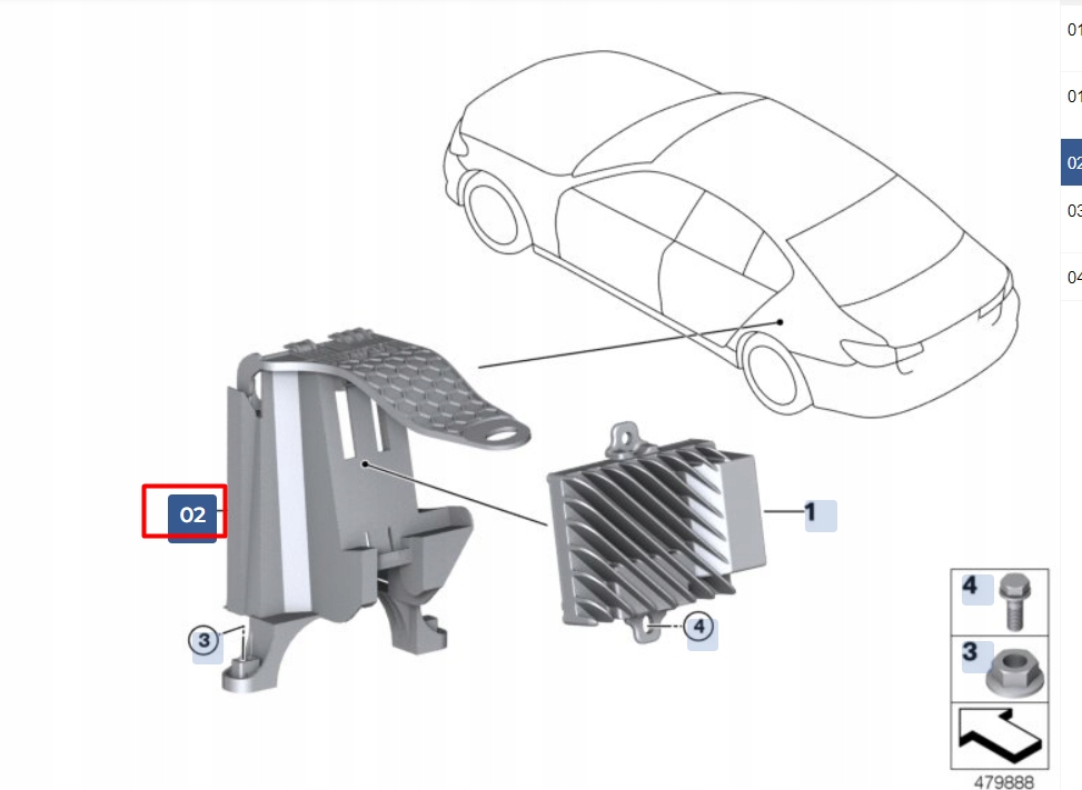 фото №1, Bmw 5 g30 кронштейн asd 65159353272