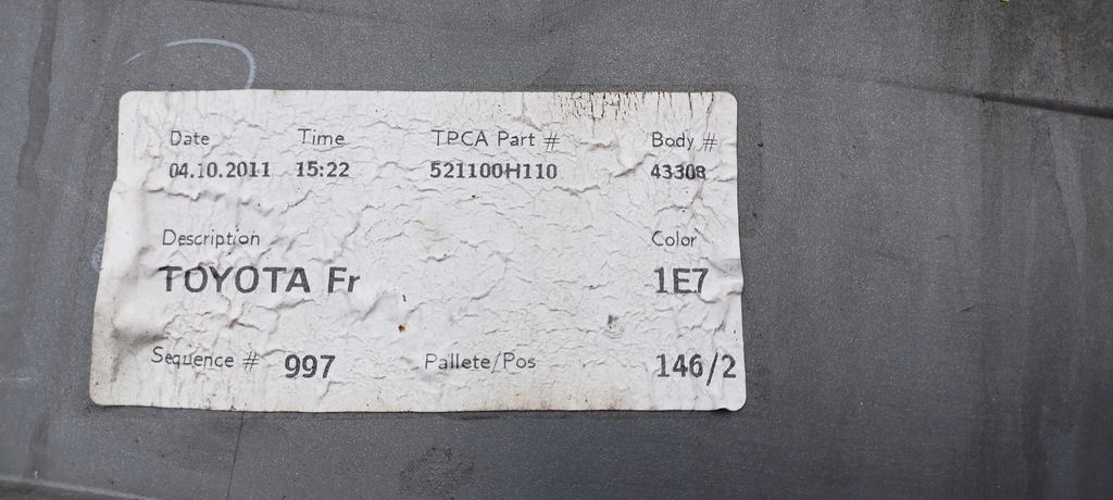 фото №6, Бампер перед передний toyota aygo lift 08-11rok