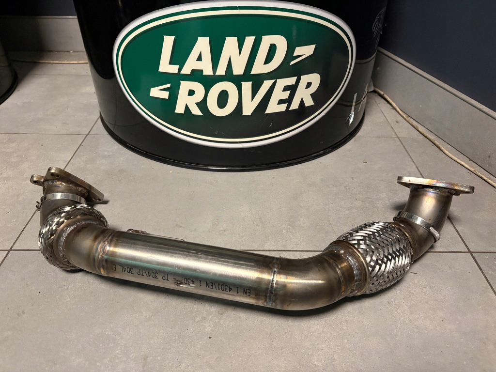 фото №3, Land rover discovery 2,7 дизель v6 труба вихлопна з'єднувальна колектори