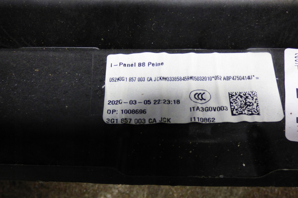 фото №7, Панель приладів панель приладів 3g1857003ca po спрацюванні volkswagen passat b8