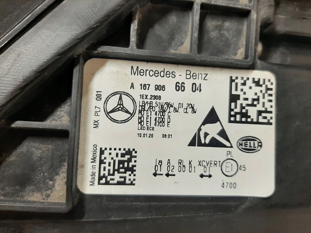 фото №14, Mercedes w167 gle лампа p.p. full led a1679066604