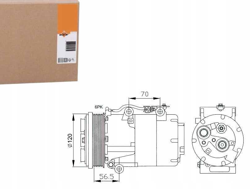 фото №1, Компрессор кондиционера ford galaxy, kuga volvo c30