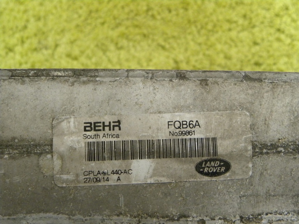 фото №2, Інтеркулер land rover range sport 2 ii 13- l-r оригінал