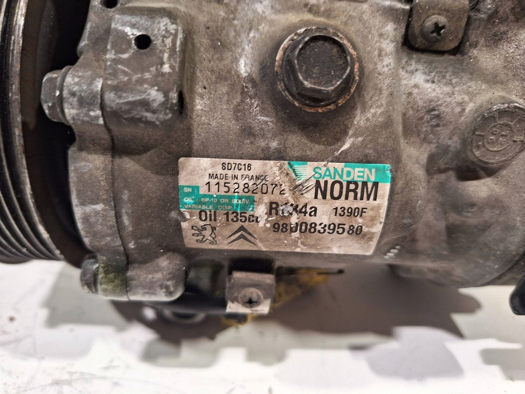 фото №5, Компресор кондиціонера 9800839580 peugeot 5008 i 1.6 hdi 09-