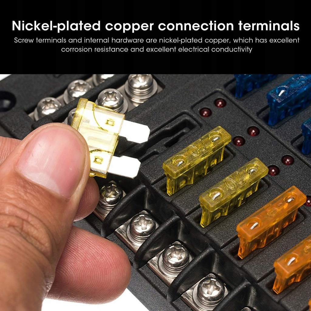 фото №10, Роз'єм коробка корпус запобіжників 12 половина