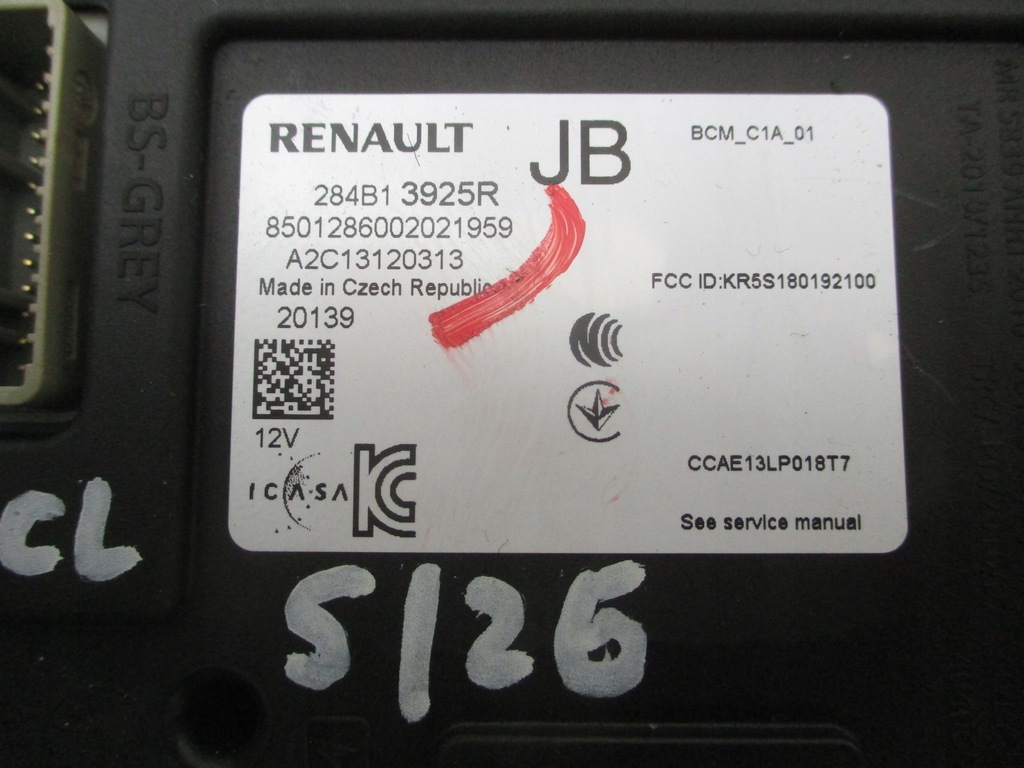 фото №6, Renault clio v captur ii бортовий комп'ютер набір стартовий 1.5 blue dci 19-24 rok