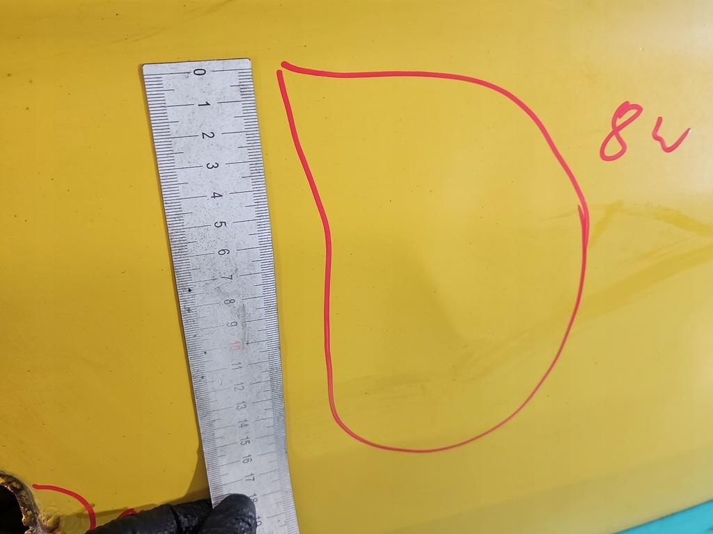 фото №10, Крышка багажника задняя vw transporter t5 03-09 жёлтый