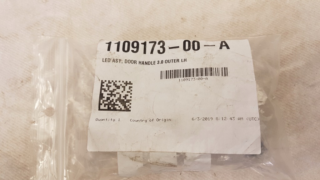 Лампа ручка led tesla model s lift Недорого