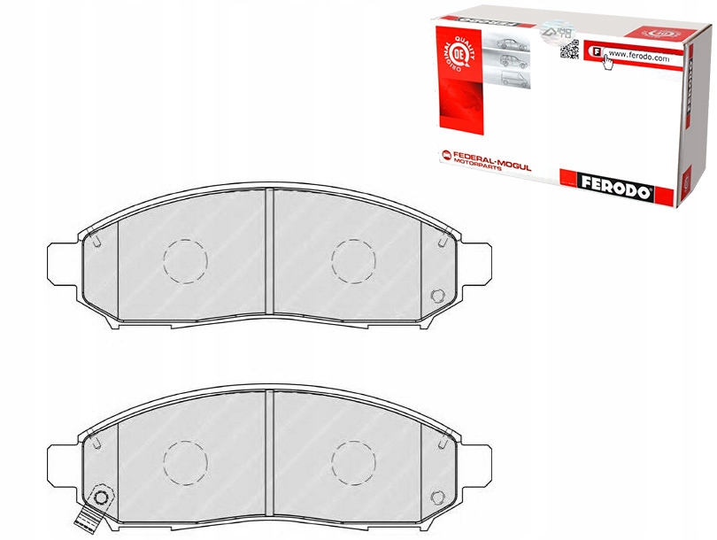 фото №1, Ferodo гальмівні колодки гальмівні nissan leaf np300 np300 na