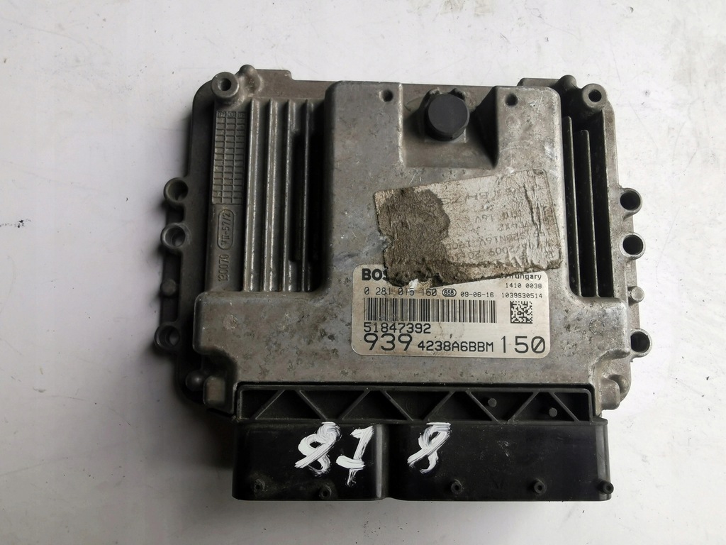 фото №7, Alfa romeo 159 1.9jtd 0281015160 51847392 бортовой компьютер