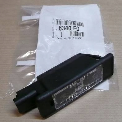 фото №1, 6340f0 лампа номерного знака реєстраційний peugeot 508 psa