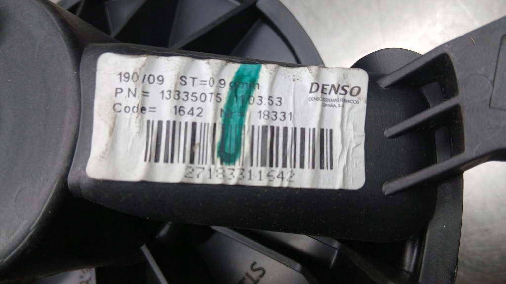 Вентилятор обігрівача 13335075 opel corsa d 06-11r 1.3 cdti 75km Зі Шроту