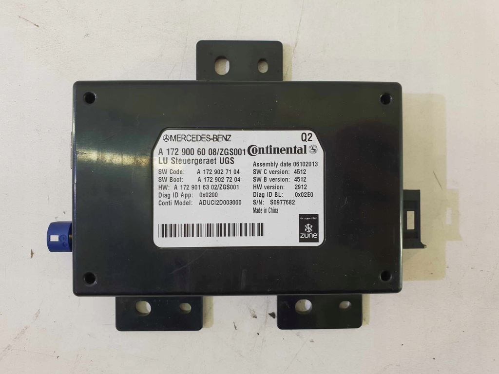 фото №1, Mercedes w172 модуль інтерфейс a1729006008