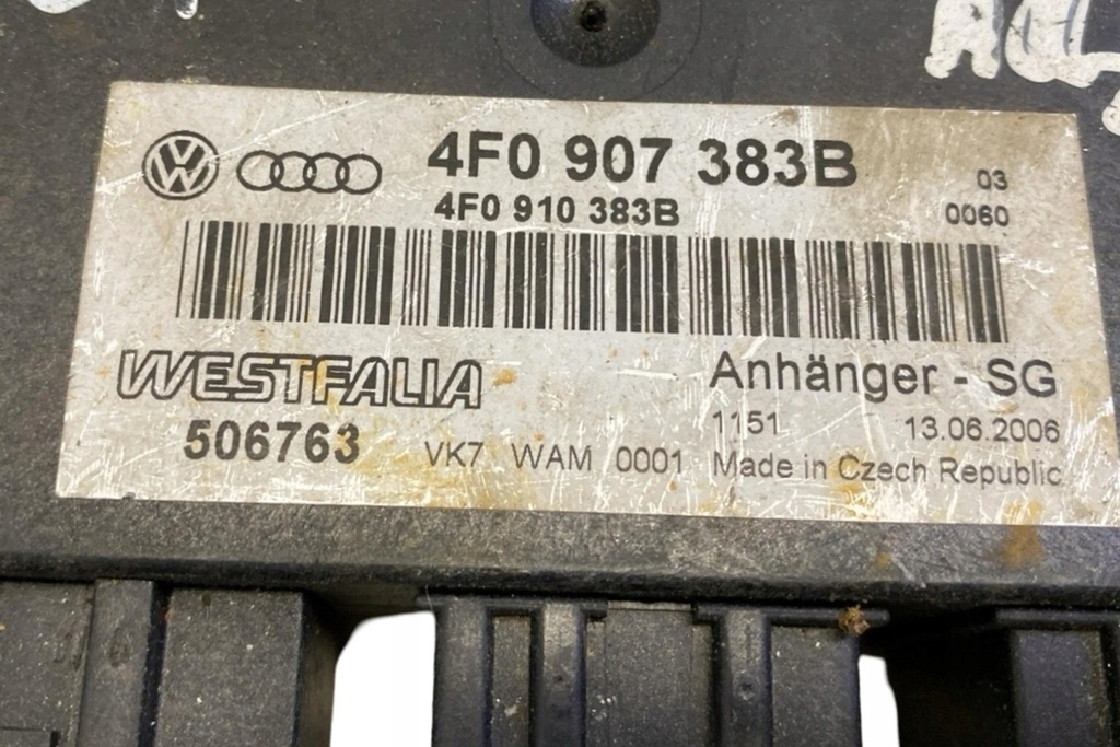 фото №7, Модуль фаркоп буксирувальний audi a6 allroad 4fh, c6 4f0907383b 3.0l дизель