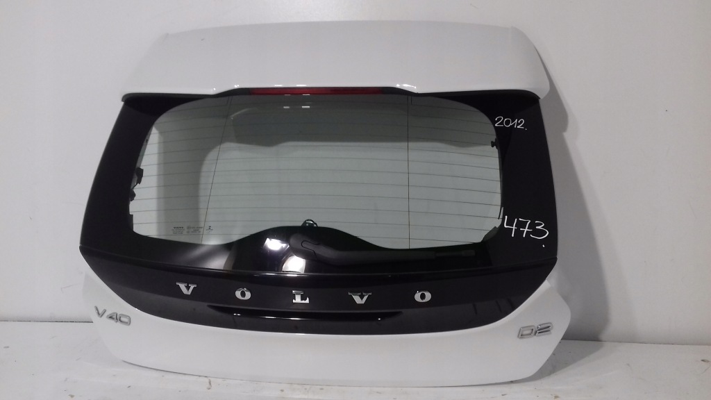 фото №3, Volvo v40 задняя крышка багажника 2012 rok белый