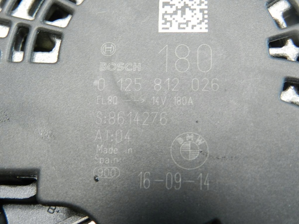 фото №5, Bmw 2 f22 m240i генератор 180a 0125812026