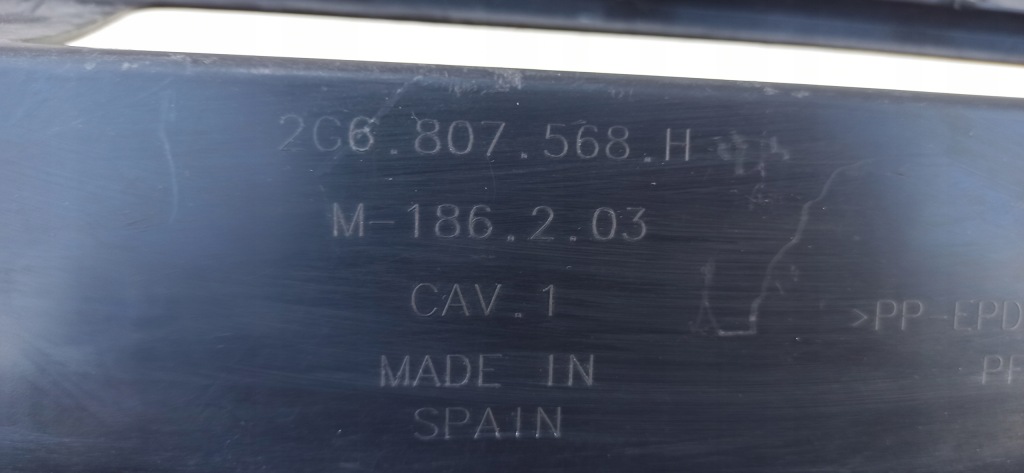 фото №13, Vw polo vi 2g 2017- диффузор спойлер бампера задняя 2g6807568h