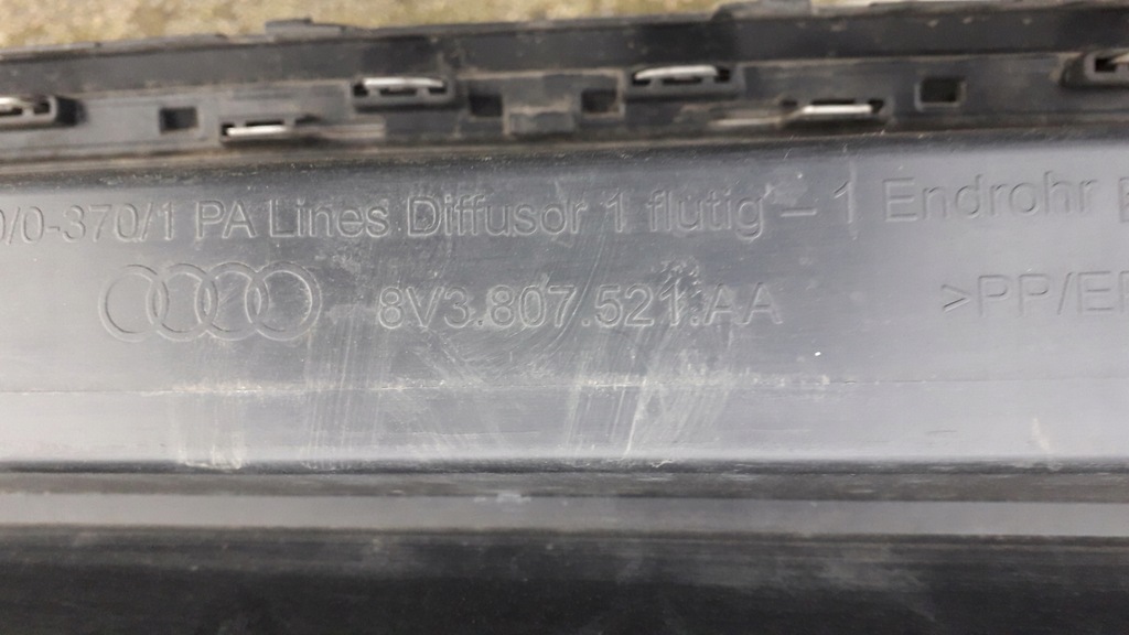 фото №10, Audi a3 8v дифузор накладка задня 8v3807521aa