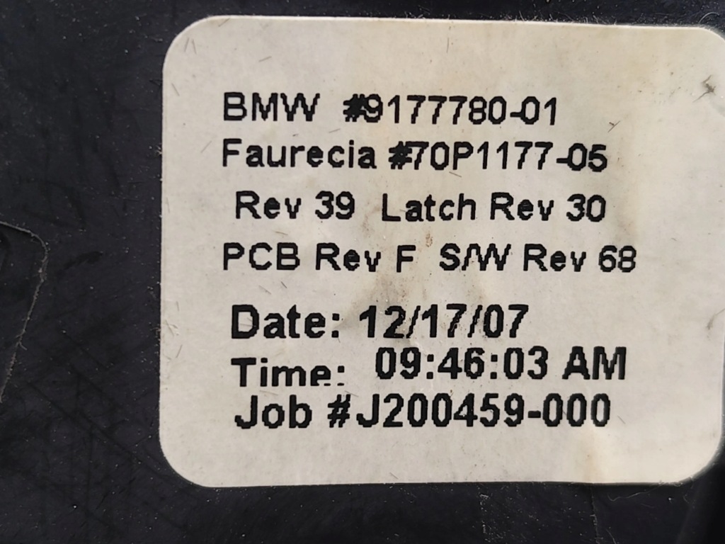 Bmw x5 замок бардачка панелі приладової панелі 2008 suv 4/5dr 9177780 07-08 Зі Шроту