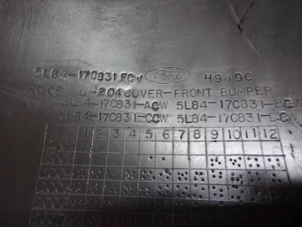 фото №10, Бампер перед ford escape 05-07 5l8417c831