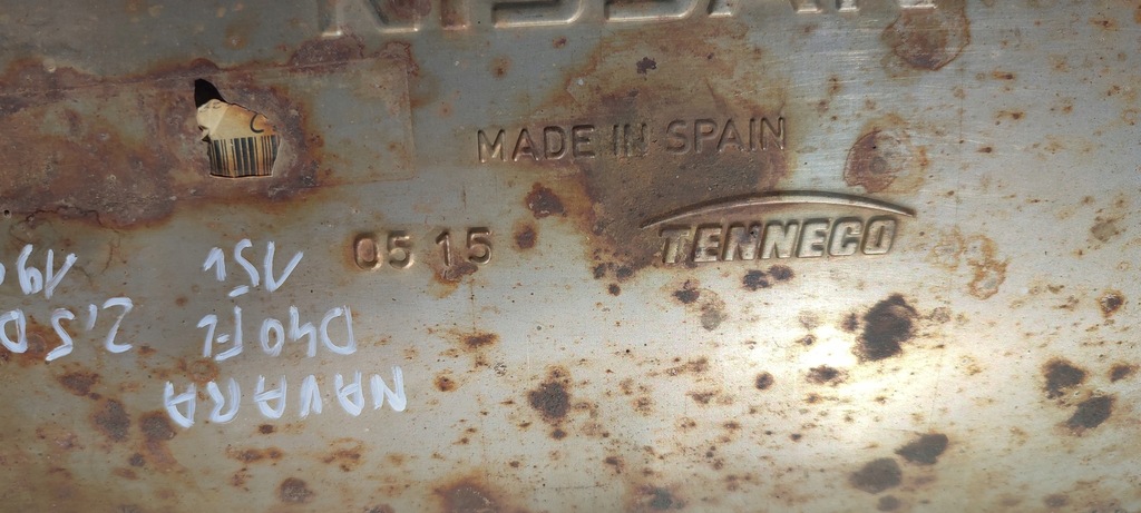 фото №9, Nissan navara d40 lift 15r 2,5 dci 190km гасник труба вихлопна 201013x00a