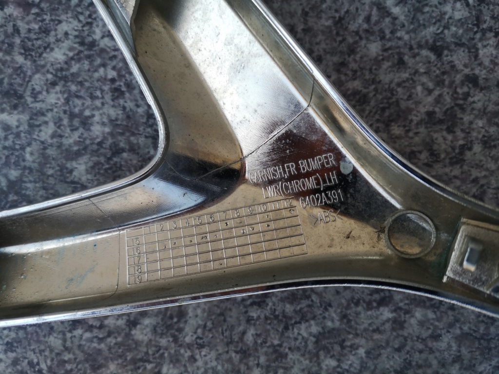 фото №3, Mitsubishi space star 2 ii lift 16= хром решётки левый