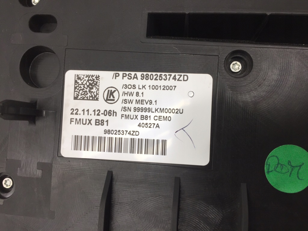 фото №6, Citroen ds5 панель керування радіо кондиціонера запуск стоп решітка обдув