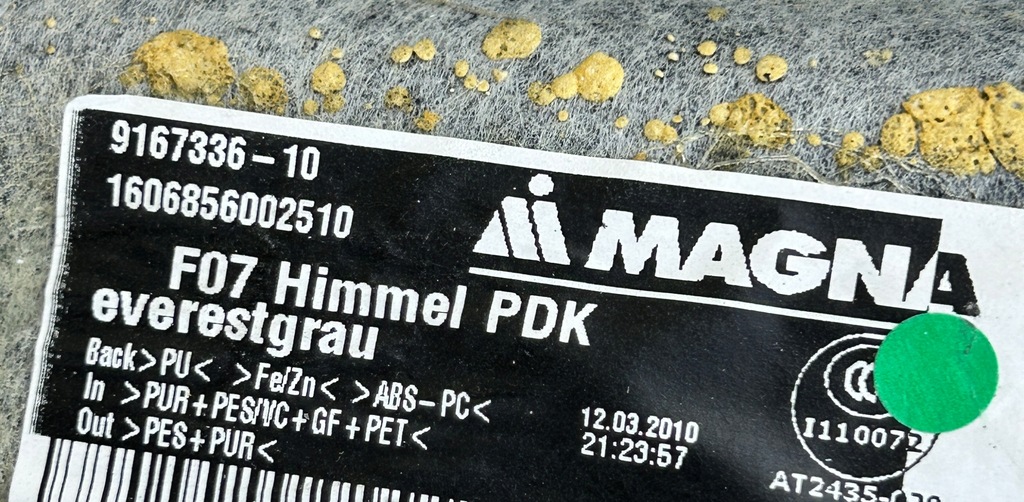 фото №8, Потолок pod панорама bmw 5 gt gran turismo f07 9167336