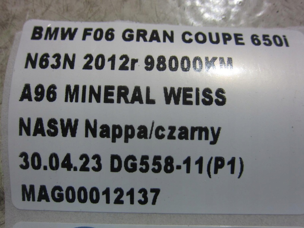фото №12, Bmw 6 f06 f12 f13 джгут лампи передньої правої ксенон роз'єми 9326076