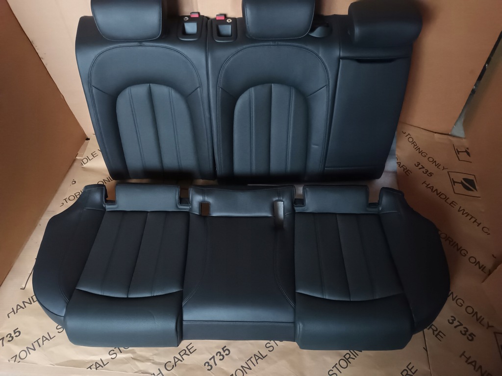 фото №15, Audi a6 c7 4g lift sedan сидіння сидіння заднє сидіння обшивки тунель шкіра підігрів 30km