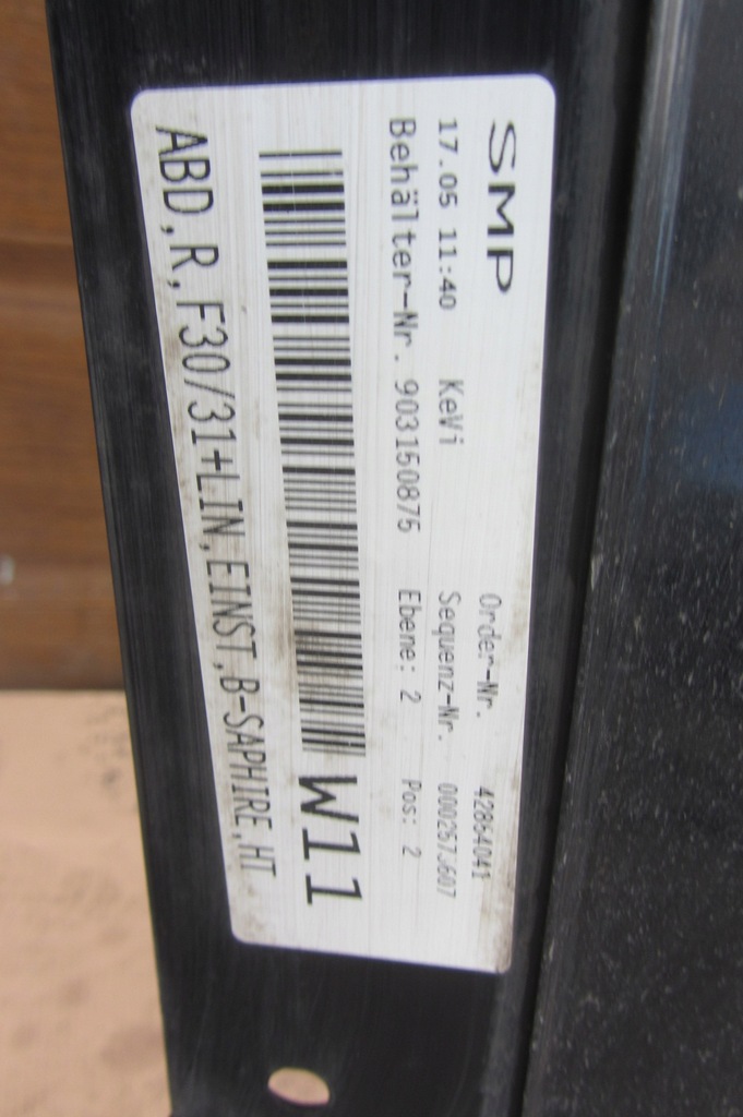 фото №4, Накладка молдинг правая порог bmw f30 31 blacksaphire