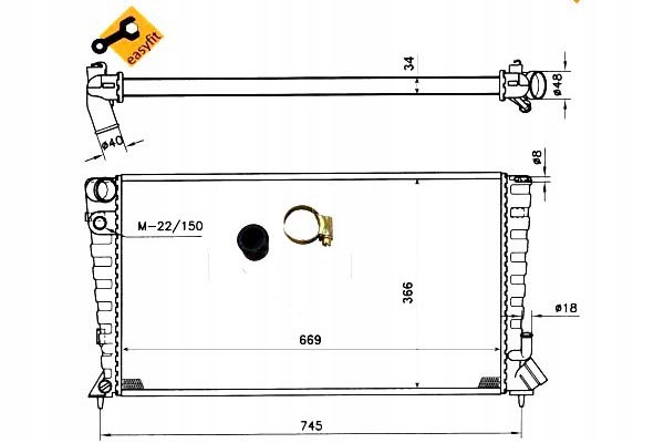 фото №1, Nrf радиатор citroen berlingo 98- nrf