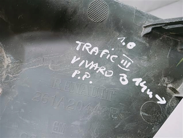 фото №5, Mm trafic vivaro решітка правий перед 261a20443r