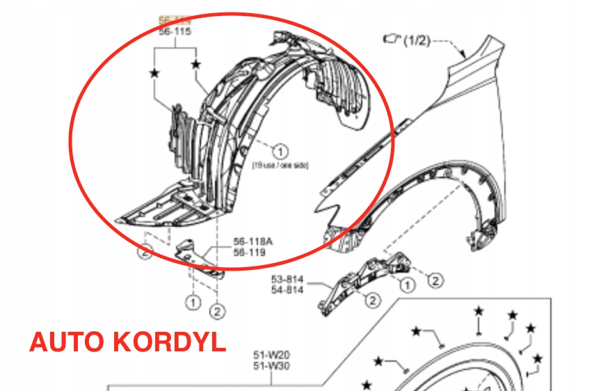 фото №1, Підкрилок ліва mazda cx-3 2015-2020 оригінал