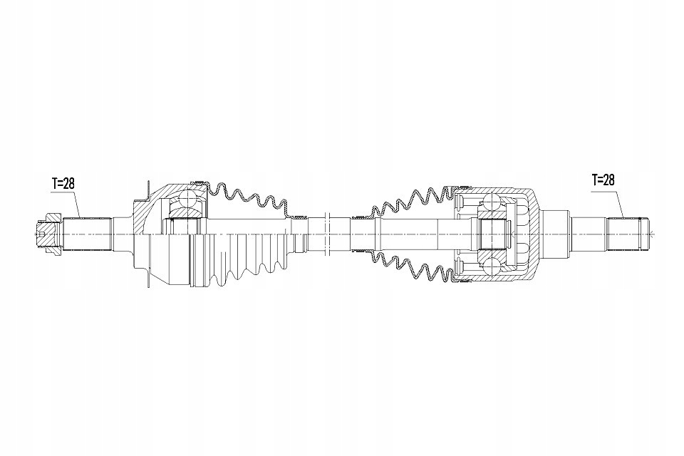 фото №2, Привідний вал привідна ліва fiat sedici 1.9d 2wd/4wd 06-