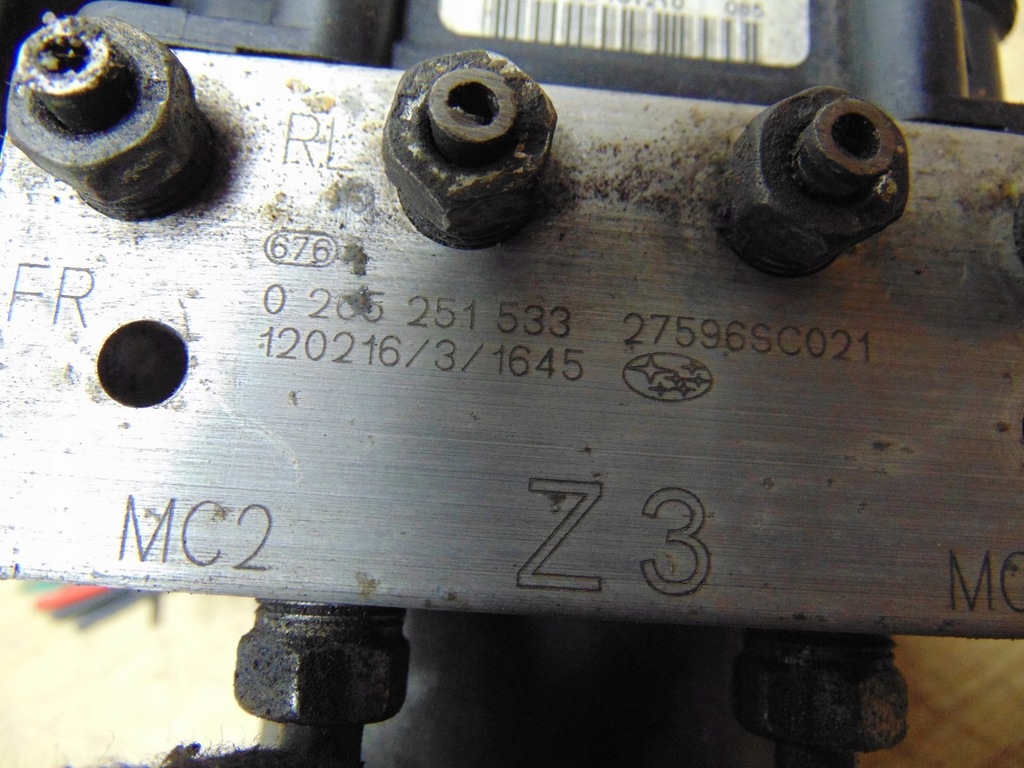 фото №12, Насос abs subaru forester iii 2.0 0265251533