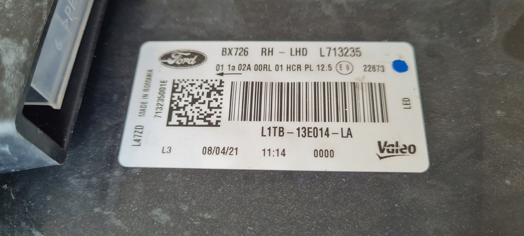 фото №6, Лампа ford puma ii mk2 full led права перед