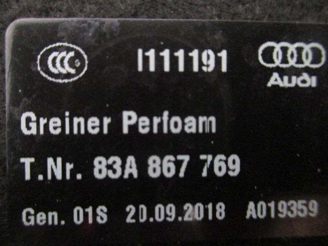 фото №10, Audi q3 f3 2018- полка задняя багажника 83a867769
