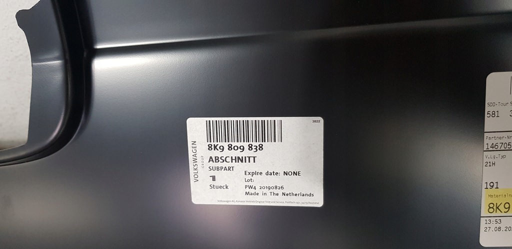 фото №7, Audi a4 b8 8k9 крила правий задній задня kombi