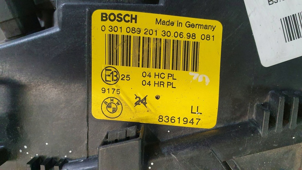 фото №11, Лампа перед ліва bmw 3 e46 8361947 98-