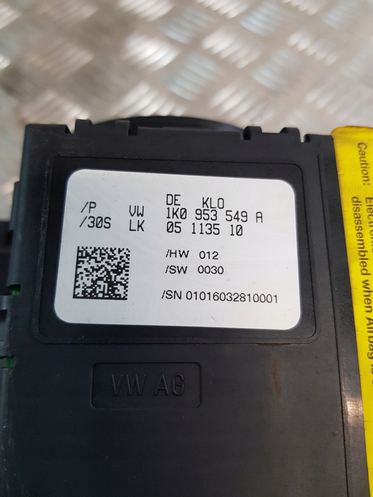 фото №15, Vw golf v 03r- переключатель комбинированный лента замок зажигания 1k0959653 1k0953503f