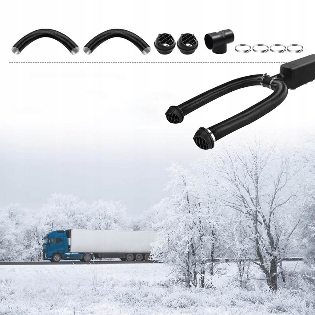 фото №10, Аксессуары do grzejników 5-8kw удлинённый wąż воздуха ,труба