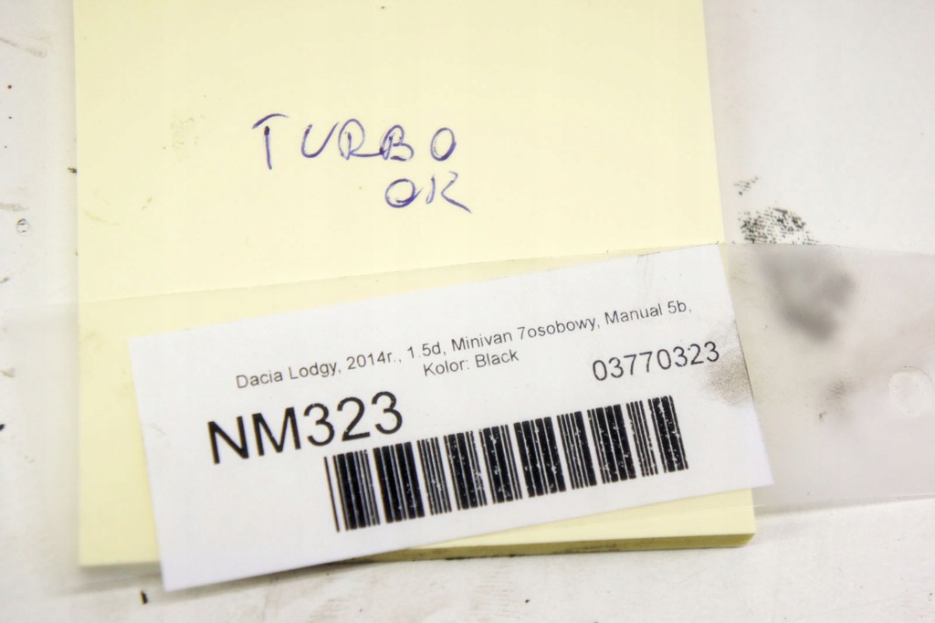 фото №7, Nm323 dacia lodgy 1.5d турбонагнітач турбіна