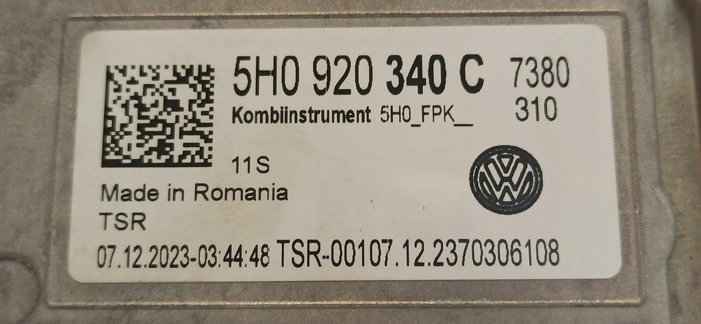 фото №7, Vw golf viii 8 hb лічильник віртуальний панель приладів 5h0920340c