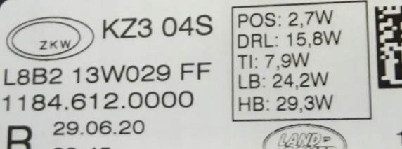 фото №7, Land rover defender ii фара nowe комплект l8b213w029ff l8b213w030ff