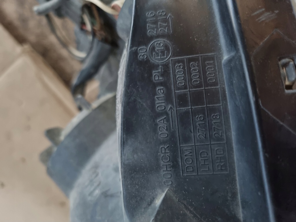 фото №9, Фара лампа левая renault koleos i uk