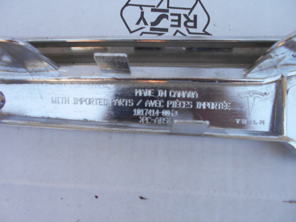 фото №5, Рамка хром решетка решётка радиатора перед tesla s