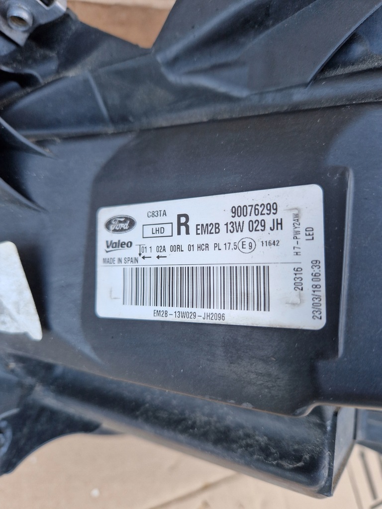 фото №16, Ford galaxy s-max лампа права перед передня em2b13w029jh