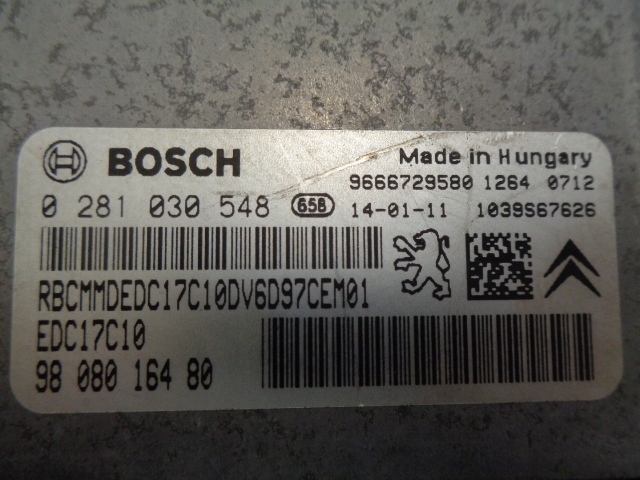 фото №5, Peugot 308 t9 1.6 hdi бортовий комп'ютер набір стартовий