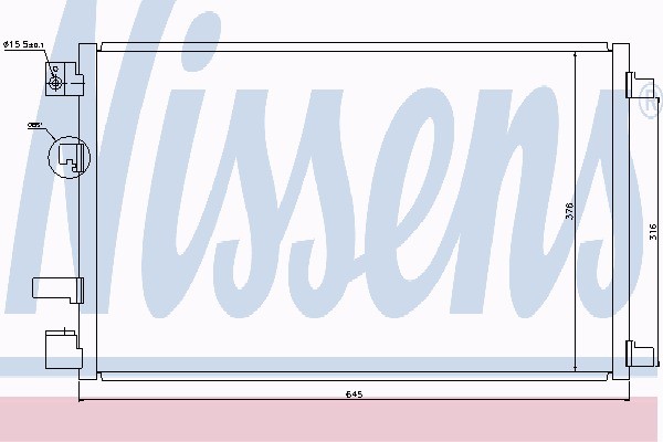 фото №1, Радіатор кондиціонера nissan